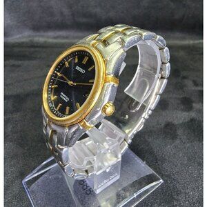 Men's Seiko Perpetual Calendar  8F32-0189 Two Tone Watch New Battery and Reset